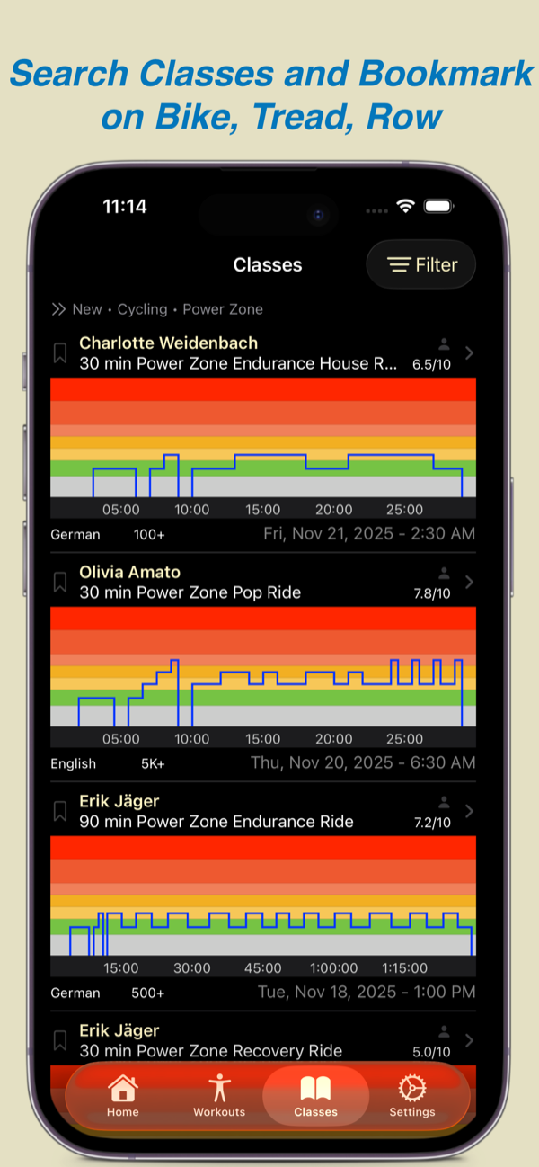 mPaceline Pulse screen
