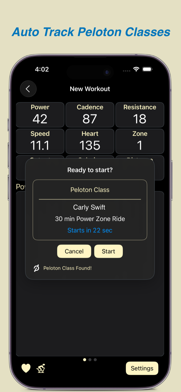mPaceline Pulse screen