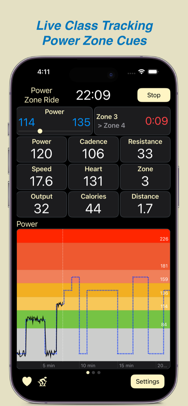 mPaceline Pulse screen